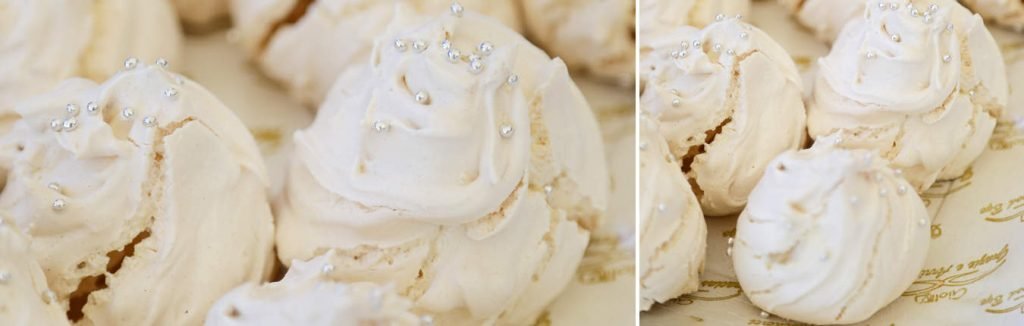 Bianchini sardi con cuore morbido decorati con palline argentate