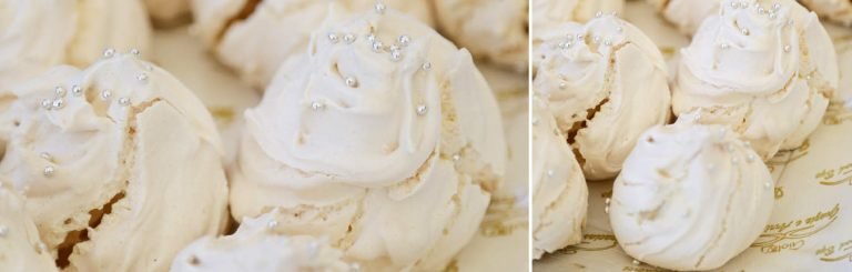 Bianchini sardi con cuore morbido decorati con palline argentate